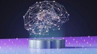 Abstract neural network connections representing the Transformer algorithm
